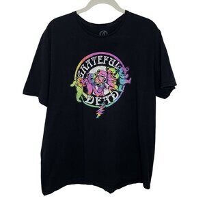 Grateful Dead Black Dancing Bears T-Shirt, 2XL